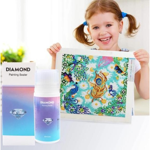 

ready !!! LovelyCraftStore | 120ml DIY Diamond Painting Conserver Sealing Glue Permanent Hold Shine Effect Sealer Brightener for 5D Diamond Painting