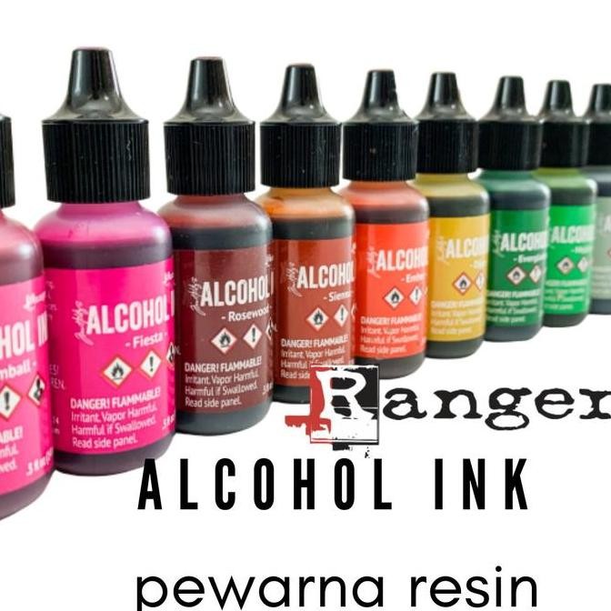 

ready !!! Alcohol Ink Pitch Black Pewarna Resin