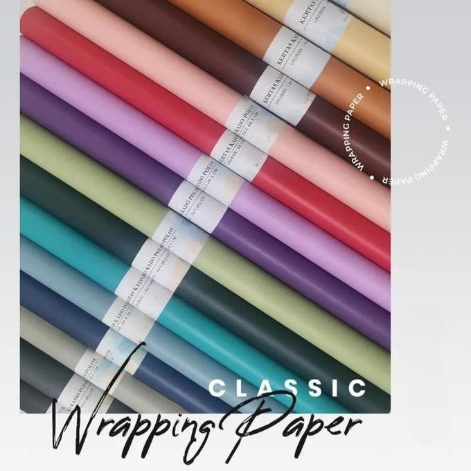 

ready Kertas Kado Polos (Solid Color)