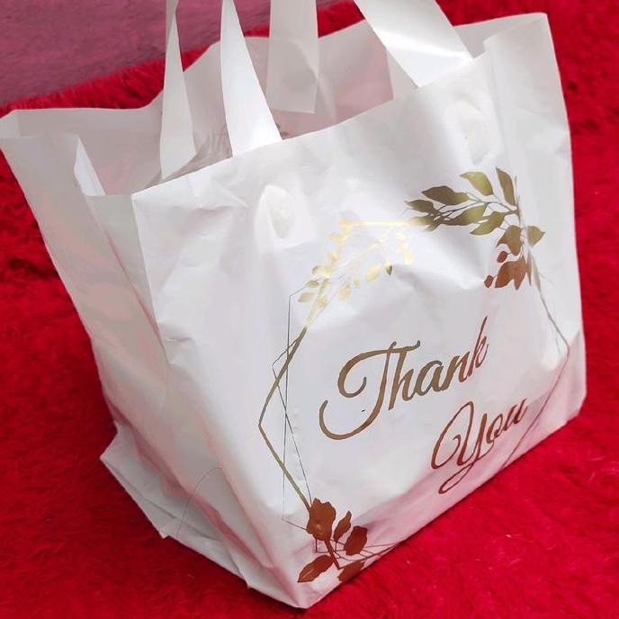 ready Kantong Plastik Syukuran Nasi Box 20x20, isi 50 pcs Kantong Plastik Hajatan Tahlilan Khitan