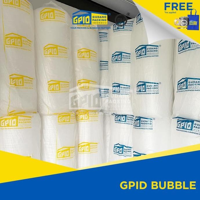 

ready (GOSEND/GRAB) GPID BUBBLE - Bubble Wrap Hitam / Putih 125cm x 50m