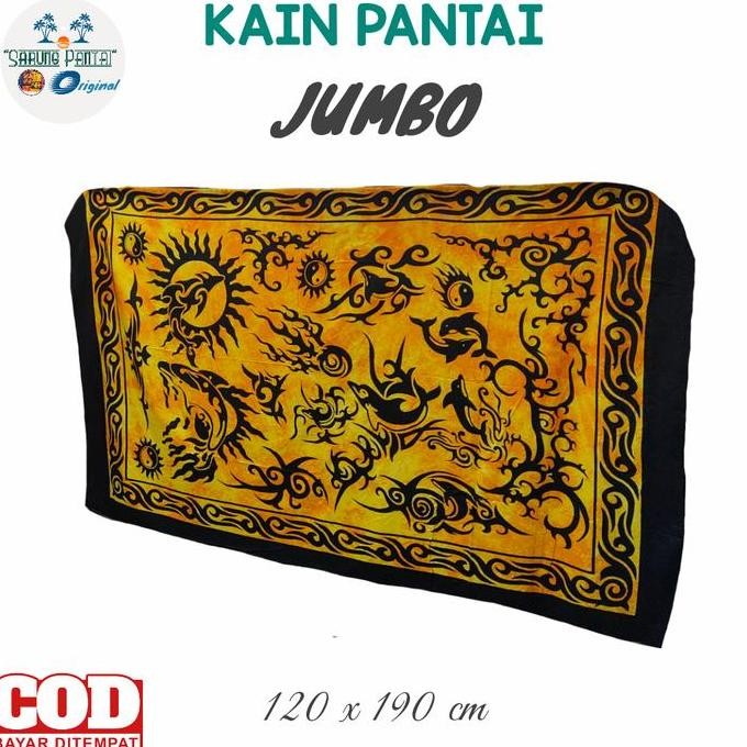 ready Kain Bali Motif Tato Ukuran Jumbo 200x120 cm