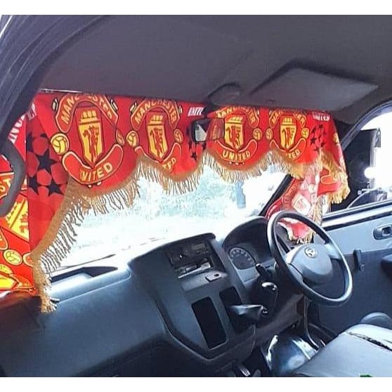 Kain Aksesoris Kaca Depan Mobil Lis Rumbay Manik Manik Tirai Gorden Hordeng Hiasan Pintu Car Kendara