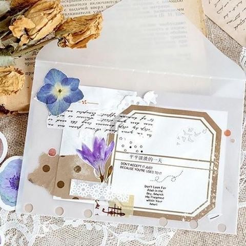 

[MILOLI] 46 PCS FLOWER DECO STICKER PLANNER DIY SCRAPBOOK STIKER BUNGA DEKOR KOTAK - B0030