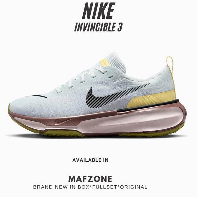 Ready Stock Nike Invincible 3 Women'S Running Shoes - Photon Dust/Summit/Platinum Violet Original