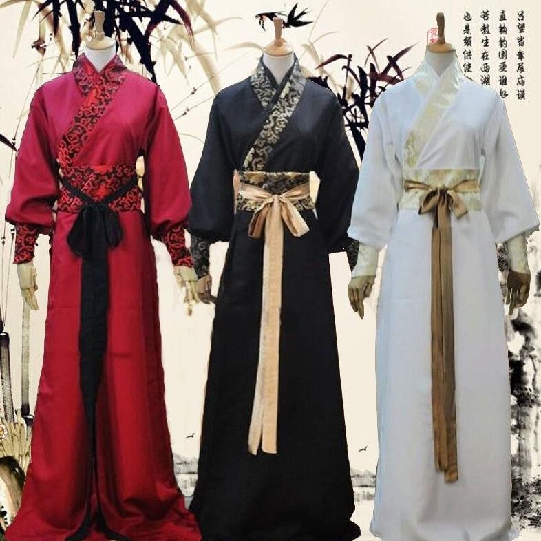 ''Terlaris" Kostum Kuno Baru Hanfu Chivalrous Sarjana Kostum Pria Dan Wanita Murah