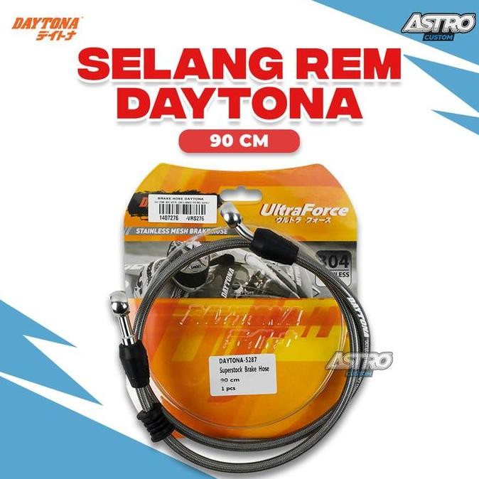 Selang Rem Daytona 90CM Beat Scoopy fi esp Superstock Brake Hose Racing silver color N12 Orinal 5287