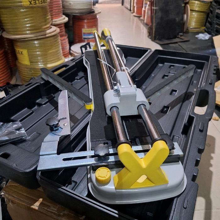 Alat Potong Keramik Granit Manual Muller Tile Cutter 60Cm Dengan Bahan Meja Tatakan Plat Besi Tebal 