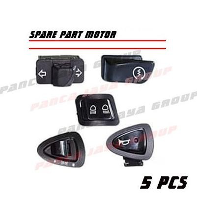 SAKLAR LAMPU TOMBOL SET KLAKSON SEN ON OFF DIMMER STATER MOTOR LISTRIK UWINFLY U-WINFLY NEW BLUE WHA