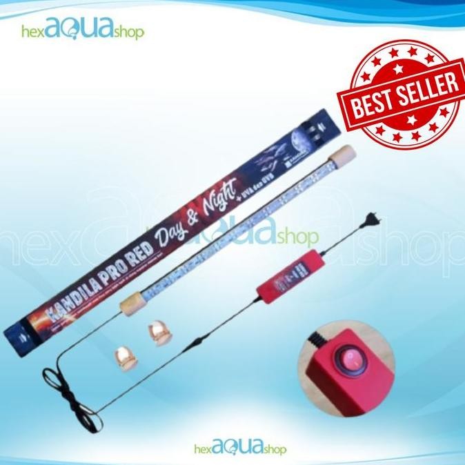 Lampu Kandila Pro Red Day & Night View 400 600 800 Lampu Aquarium