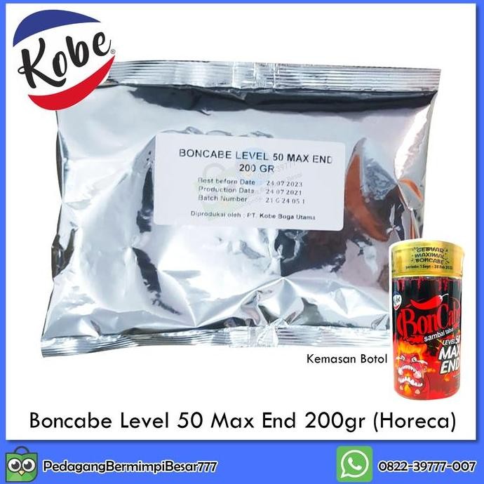 

Boncabe Level 50 Max End 200gr | Sambal Tabur | Cabe Bubuk Pedas TF