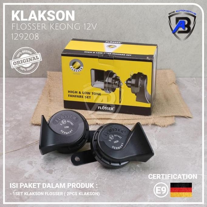 . FLOSSER (FER) Klakson BMW Keong Mobil Motor Germany Original