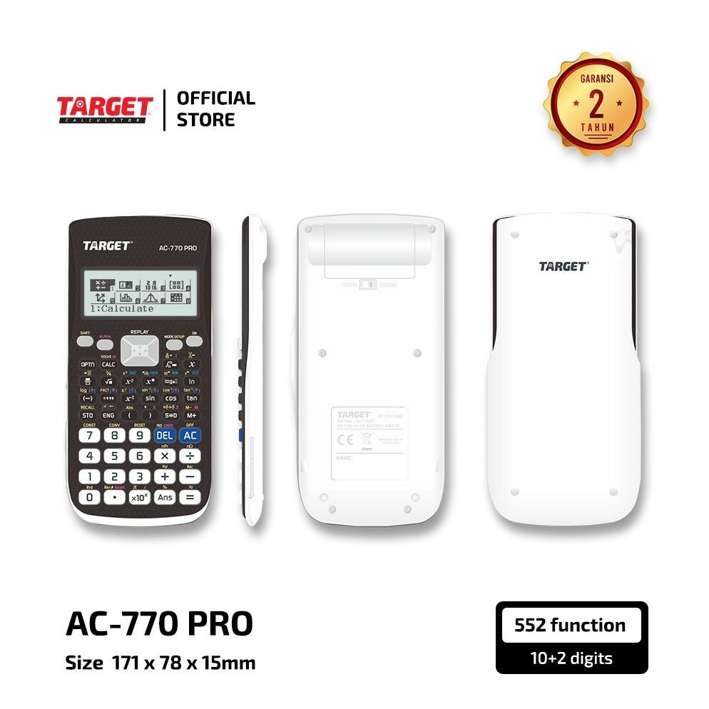 

Target AC-770 PRO - Scientific Calculator - 552 Fungsi