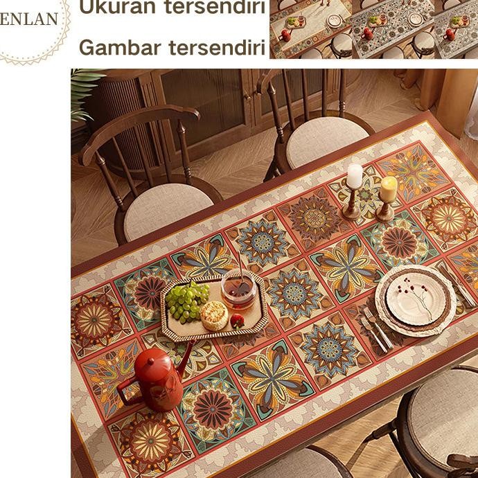 Senlan Memberikan Kesan Misterius Dan Taplak Meja Kulit Dengan Warna Hitam Yang Elegantaplak Meja Ta