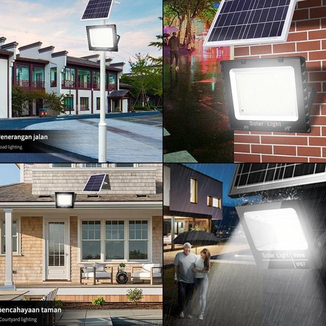 

Benih Asli lampu taman surya solar led outdoor lampu sorot jalan tahan air dengan remote control lampu surya lampu led surya luar IP67 tahan air