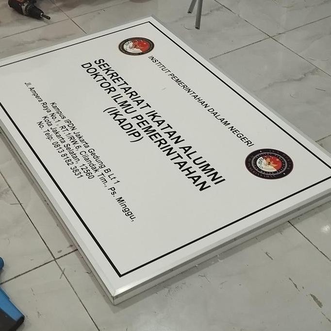 

Papan Nama Plang 120x80cm Tanpa Tiang