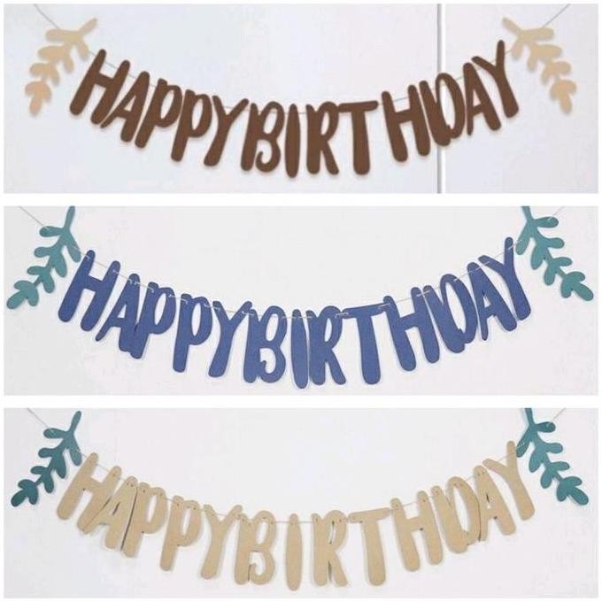 

BANNER HAPPY BIRTHDAY RETRO DAUN