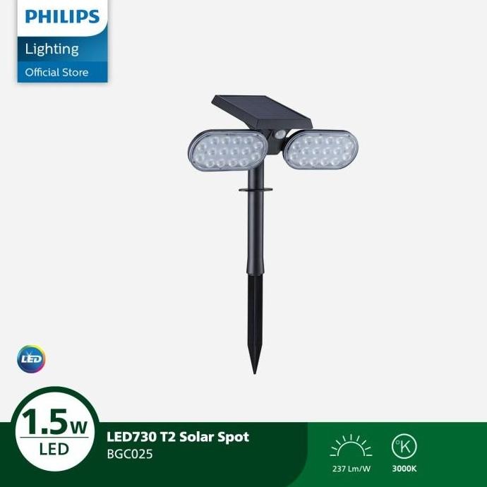 

Philips Lampu Taman Tenaga Surya BGC025 T2 Solar Spot