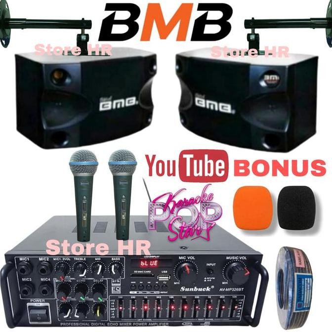 Paket Speaker Karaoke Set Bmb Sound System ( Mantap 1 ) New Stok