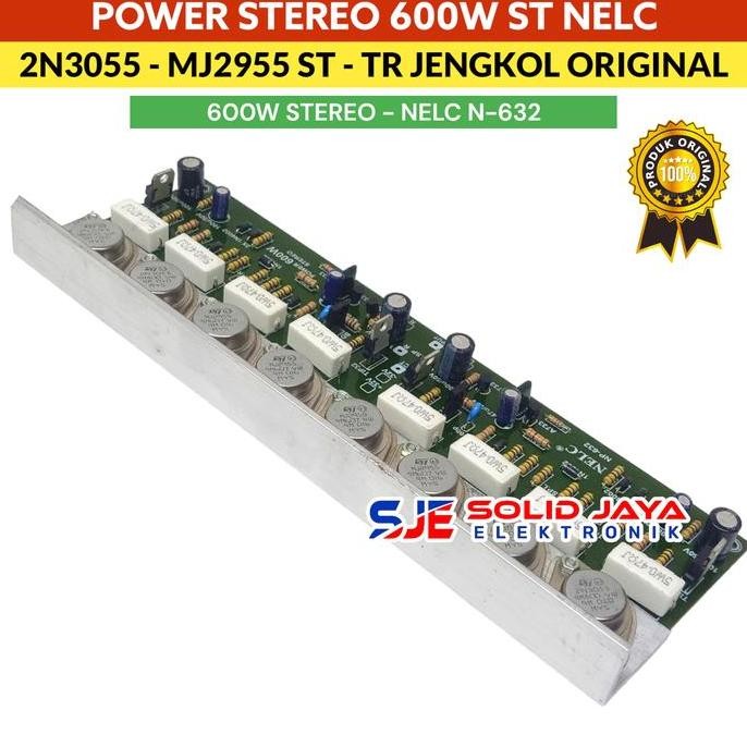 Kit Power 600W Nelc Stereo Jengkol St N632 Mj2955 2N3055 600 W Watt Ampifier Ampli Stereo St Tr Fina