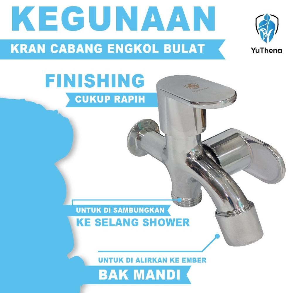 Kran Air Kamar Mandi Kran Cabang 2 Engkol Minimalis Kran Shower 2 Cabang YuThena
