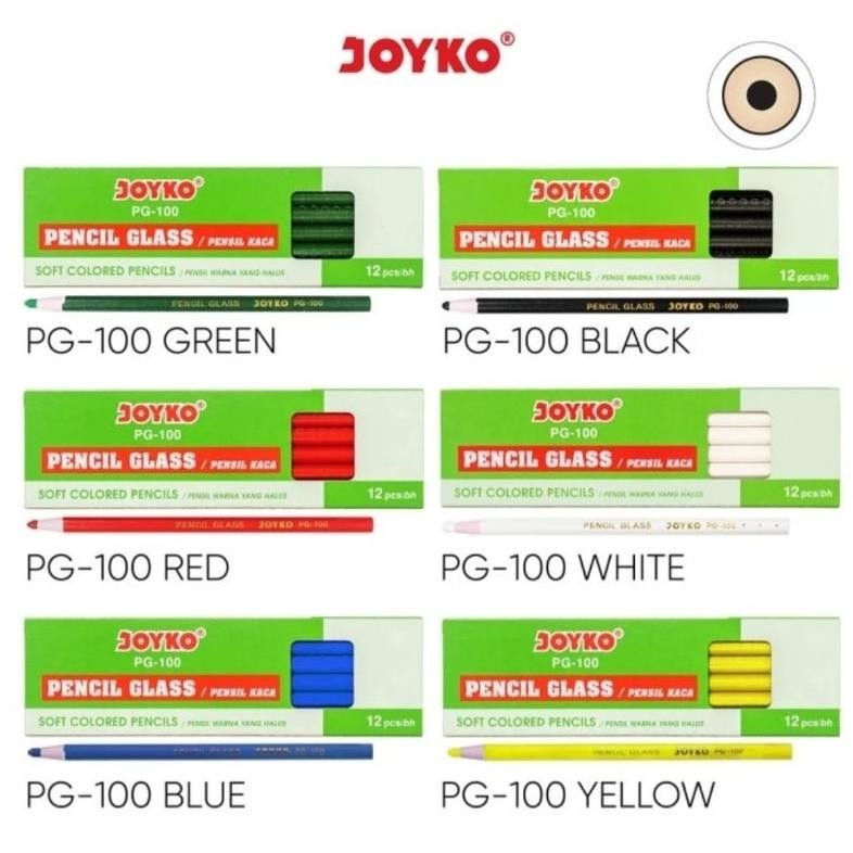 

Berkualitas ( 12 Buah ) Pg 100 Pencil Glass / Pensil Kaca Joyko Pg-100 / Dermatograph Promo