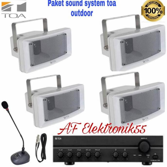 Paket Sound System Toa 4 Horn Speaker Outdoor New Stok
