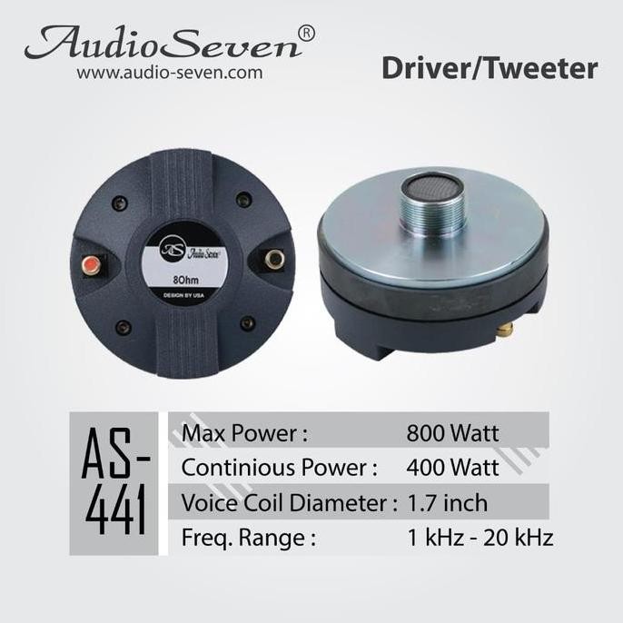 Driver Tweeter As 441 Audio Seven Original New Stok