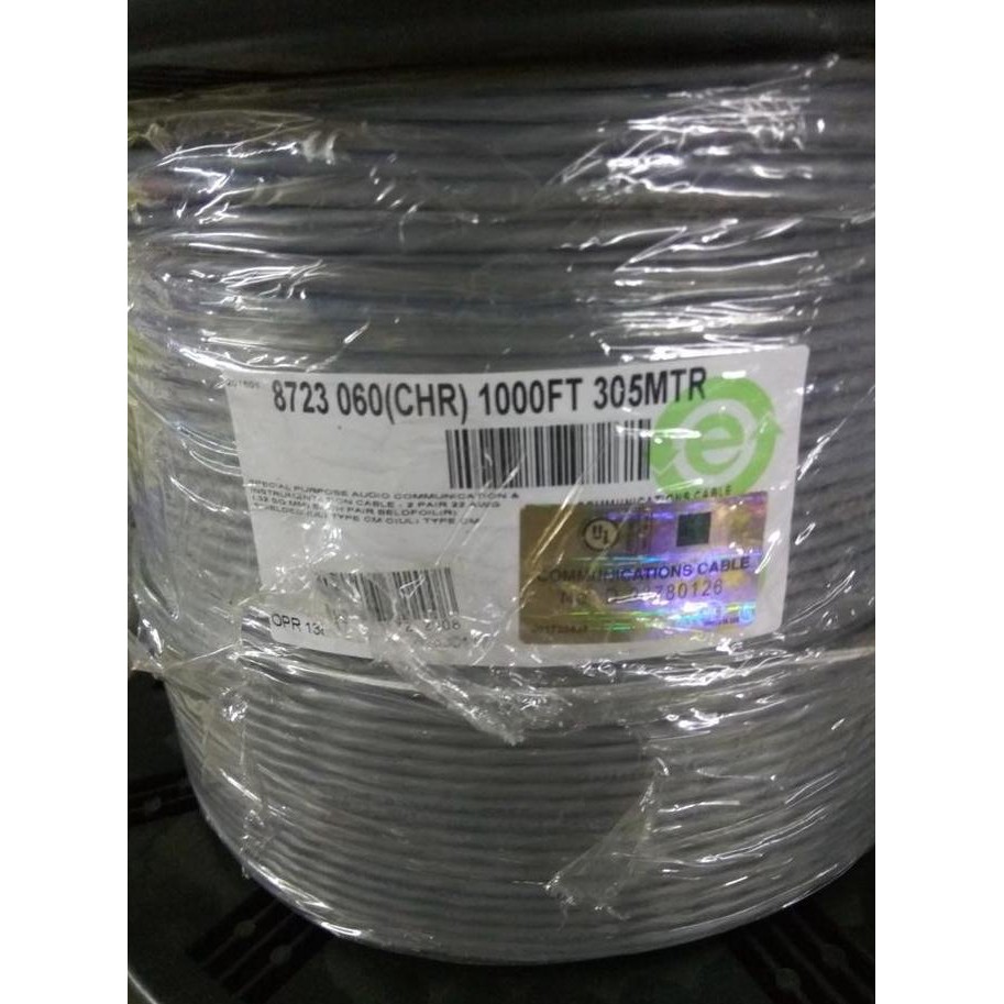 Kabel Belden 8723 Awg22 2 Pair 305M / Kabel Belden 8723 Isi 4 305 M New Stok