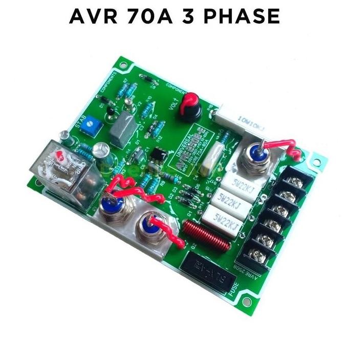 Ready Produk Avr Genset Universal 70A 3 Phase Karbon Brussh / Avr Generator 70A 3 Phase Avr Lokal