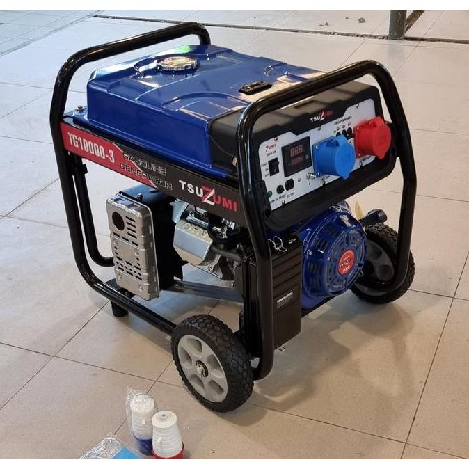 Genset 10 Kva 8500 Watt 3 Phase Tsuzumi Tg 10000 -3 , 100% Cooper Avr