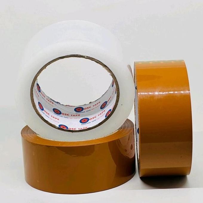 

Termurah 12Pcs Lakban 45Mm X 100Yard Bening Coklat Lakban Osc Tape Kualitas Rekat Kuat Tidak Mudah Robek 12Pcs Karton