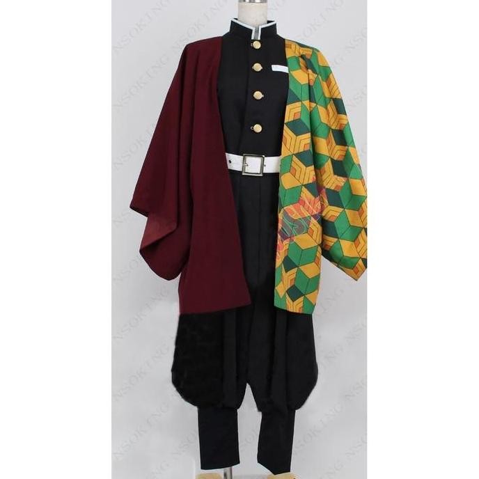 FULLSET COSTUME GIYUU TOMIOKA KIMETSU NO YAIBA