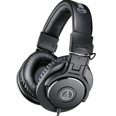 Jual Audio Technica Ath-M30X Gaming Headphone Wired Original - Black New Stok