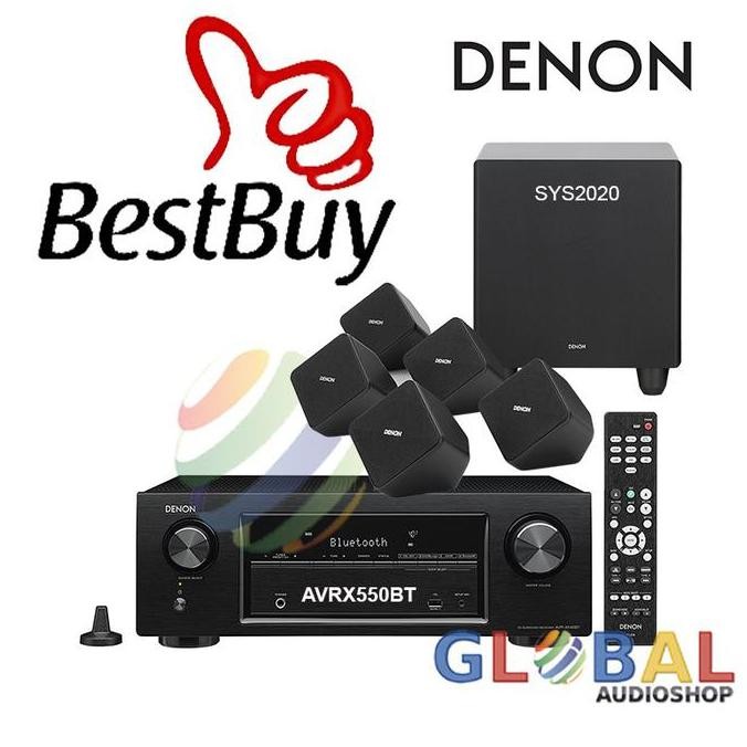 Denon Avrx550Bt Sys2020 Paket Home Theater Avr-X550 Bt Sys-2020 New Stok
