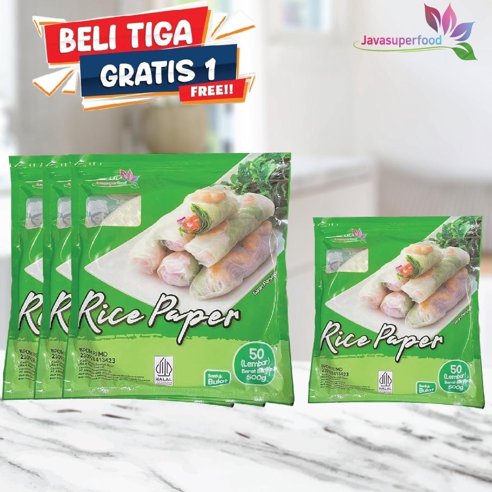 

Ready [ Beli 3 Gratis 1] Rice Paper 500G / Banh Trang High Quality Rice Paper / Kulit Lumpia Vietnam Rice Paper / Rice Roll Spring Roll 500G