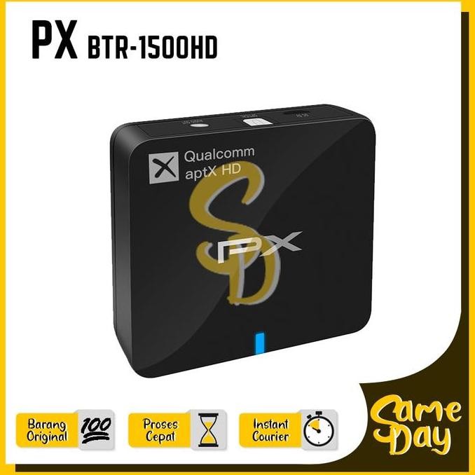 Px Btr-1500Hd Bluetooth Audio Receiver 5.0 Aptx Hd Aux 3.5Mm Btr-1500 New Stok