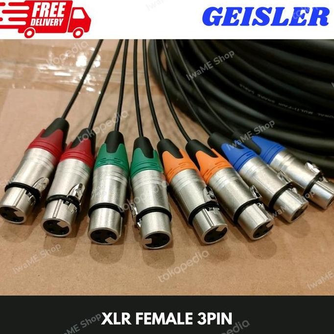 Kabel Snake Isi 8 Channel Kabel Snake 8Ch Komplit Jack Xlr Male Female New Stok