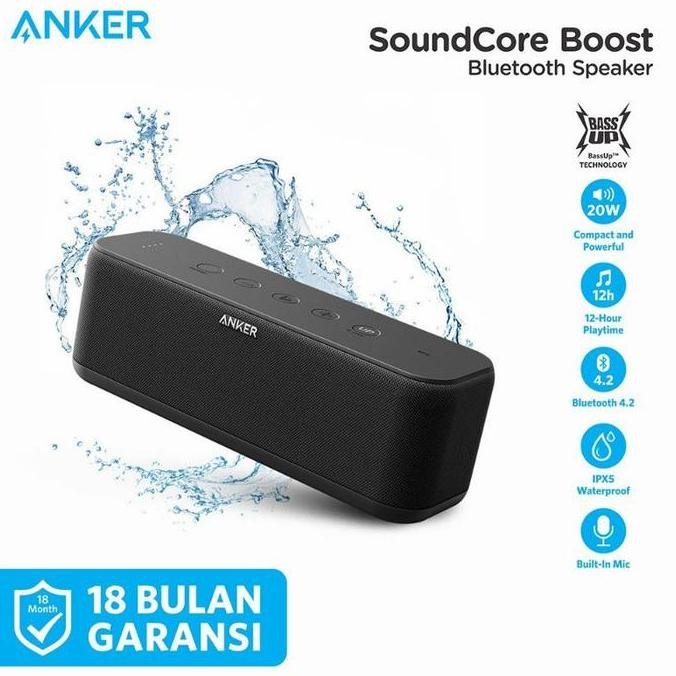 Anker Soundcore Boost Speaker Bluetooth Portable 20W A3145 Original New Stok