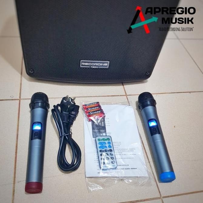 Speaker Portable Wireless Recording Tech Rt Lu 12 Bluetooth Usb Origin New Stok