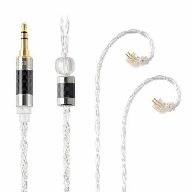 Nicehck 4N Litz Pure Silver Earphone Upgrade Cable 2Pin 0.78 Mmcx Qdc New Stok
