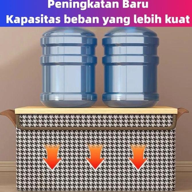 (BestPrice) Peningkatan Baru Storage box Rangka Baja Tutup super Storage box organizer tahan debu da