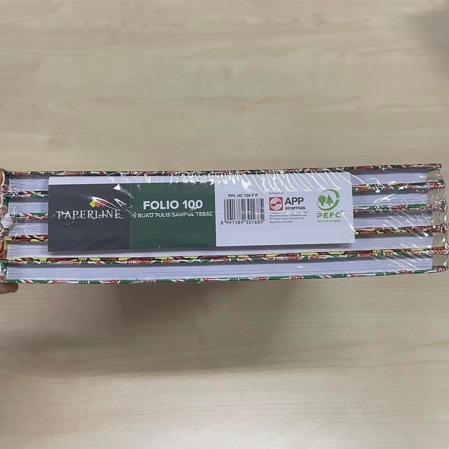 

Paperline Buku Tulis HARD COVER Folio F4 100 Lembar Buku Folio Paperline 100 Lembar