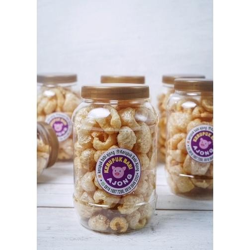 

PJ Kerupuk Babi Ajong Toples Gold Kulit Pilihan