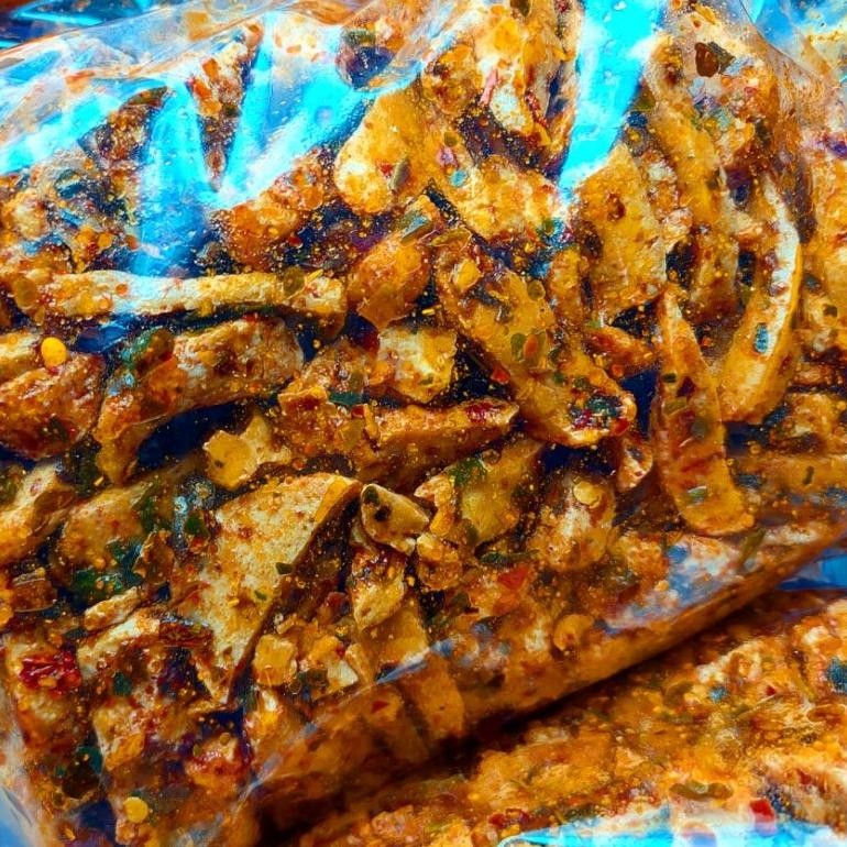 

PJ Basreng 1kg Pedas Daun Jeruk Renyah Gurih Bumbu Melimpah