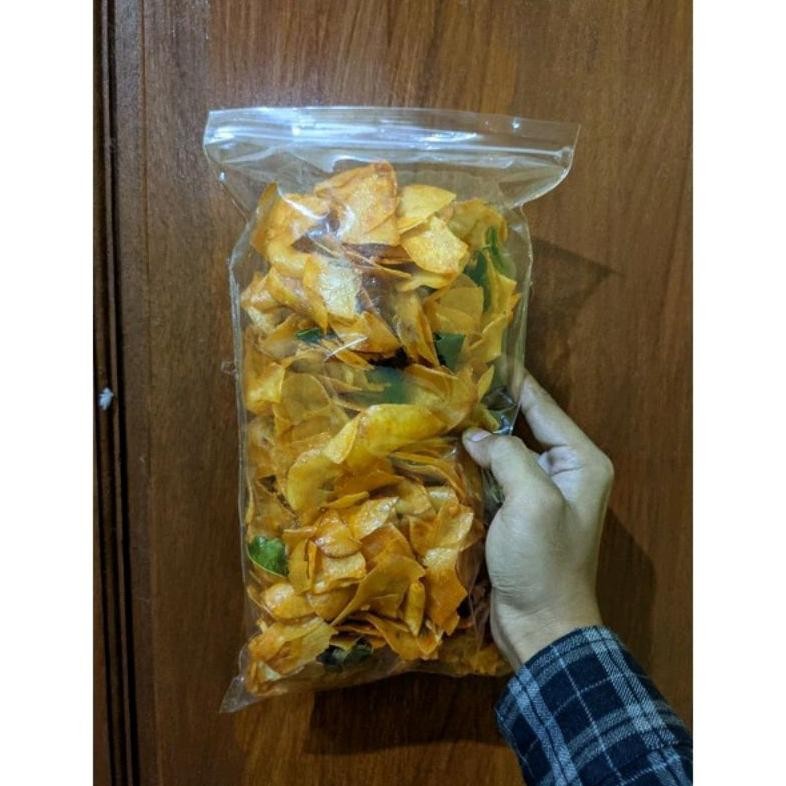 

PJ Keripik Singkong Lengket Pedas Manis Renyah 500gr