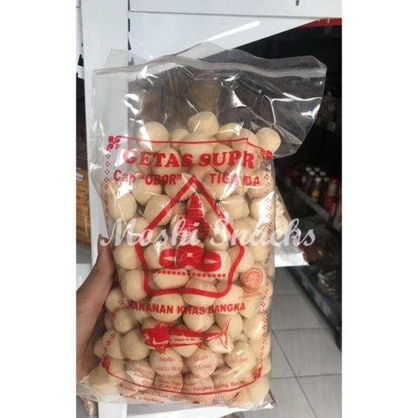 

PJ Getas Bangka Super Cap Tiga Roda Merah / Getes Ikan Tenggiri Kerupuk Bangka 250gr / Moshi Snacks