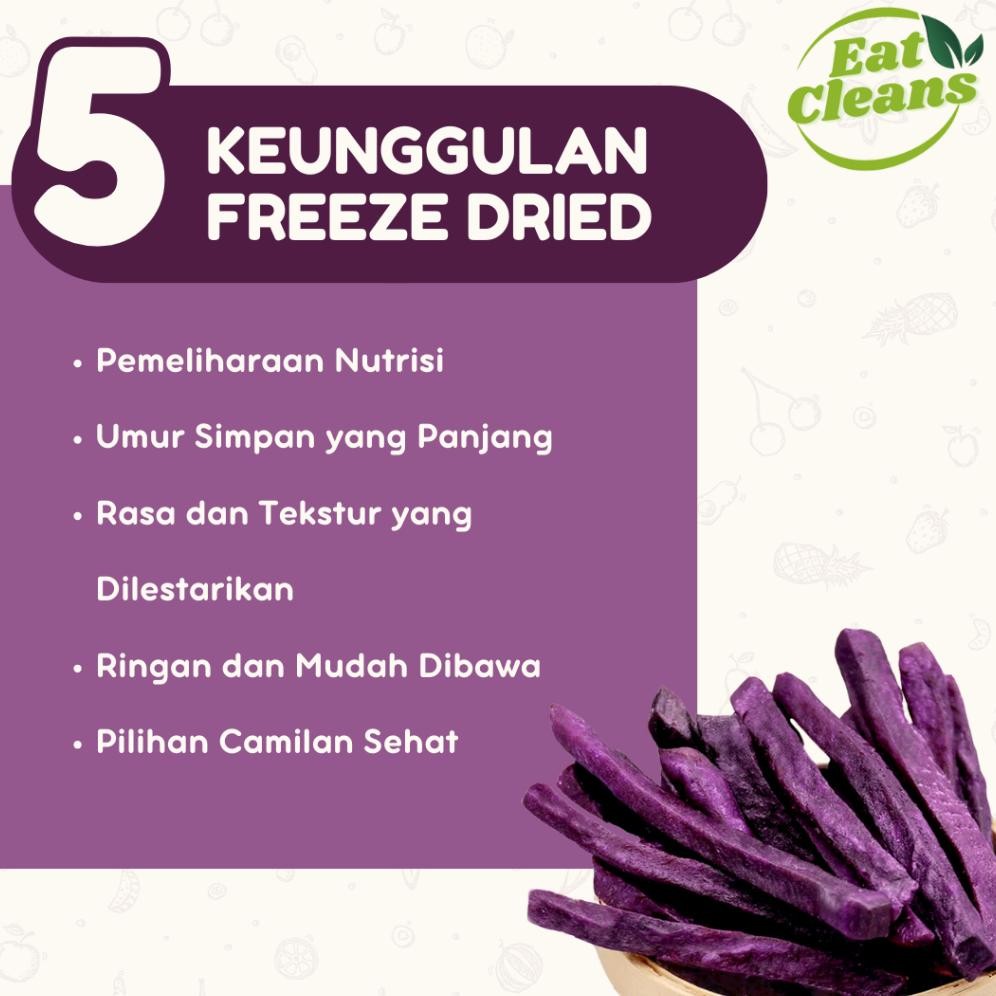 

PJ Keripik Ubi Ungu - Dried Purple Sweet Potato - Cemilan Sehat Kripik Ubi Ungu Renyah - Cemilan Diet rendah Kal- Makanan Ringan