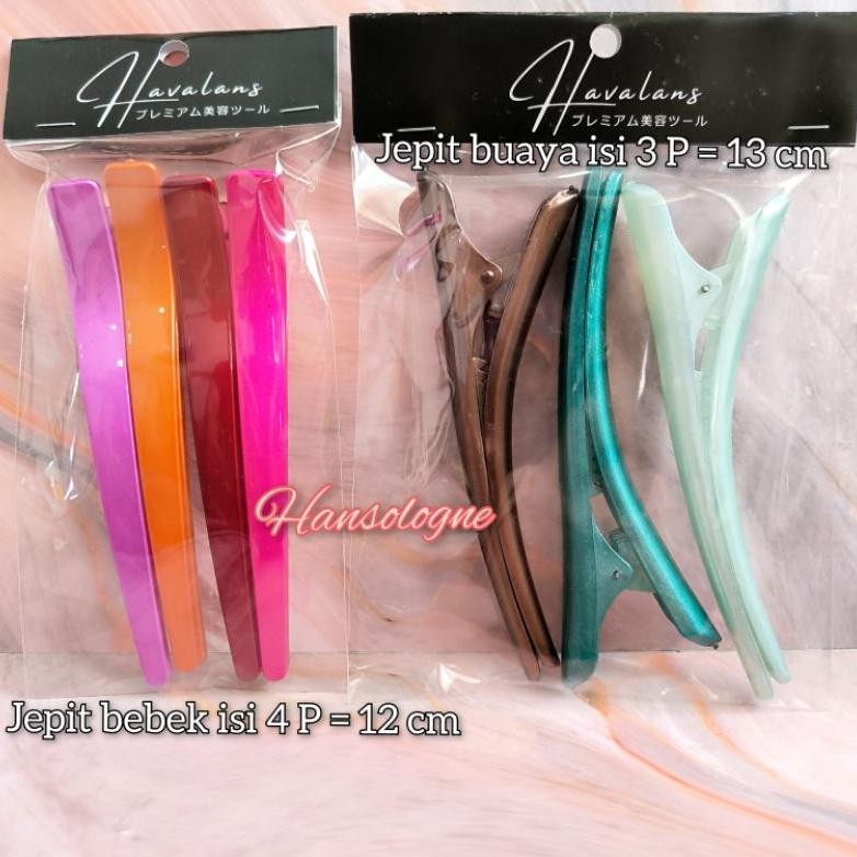 AdB Jepit Rambut Model Buaya Bebek Warna Besar Premium Quality Havalans