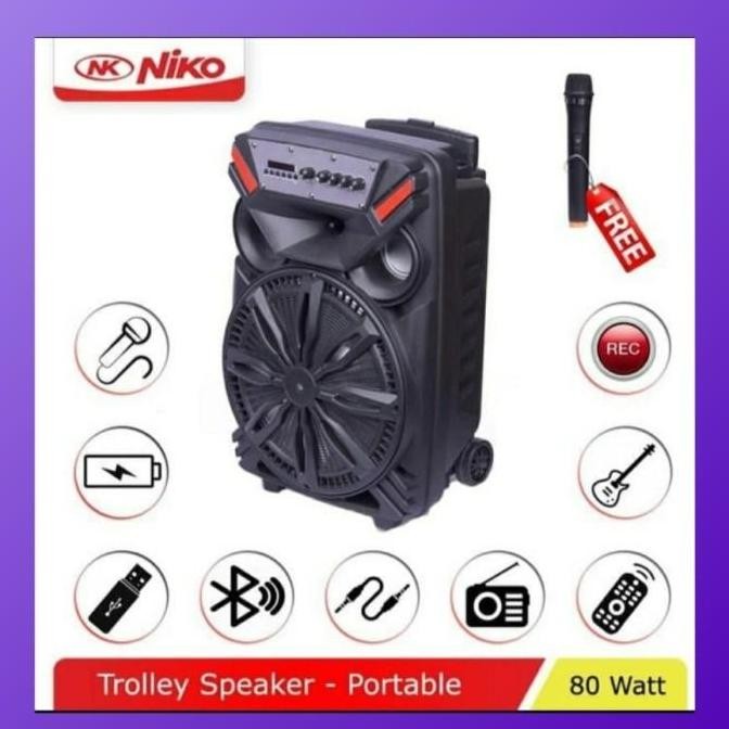 Speaker Niko Aibot 12 Inch Plus Mic New Stok